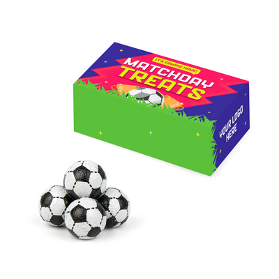 Matchday Treats - Eco Maxi Box - Chocolate Footballs