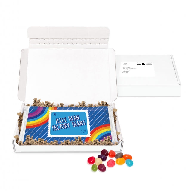 Gift Boxes - Mini White Postal Box - Flow Bag - Jelly Bean Factory®