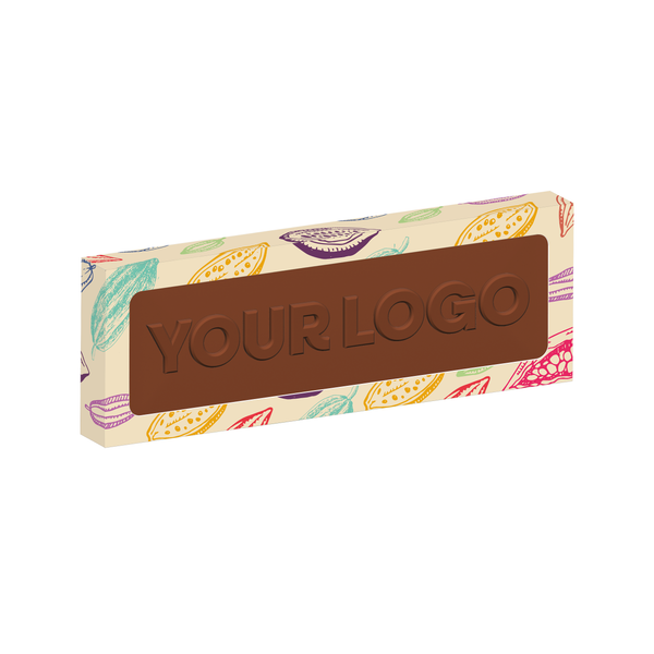 Eco Window Box - 12 Baton Bar - Milk Chocolate³ - 3D Branding