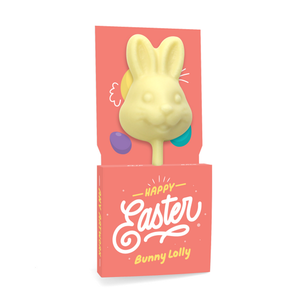 Easter - Eco Lolly Box - White Chocolate - Bunny Lolly
