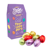 Easter - Eco Carton - Hollow Chocolate Eggs - x8