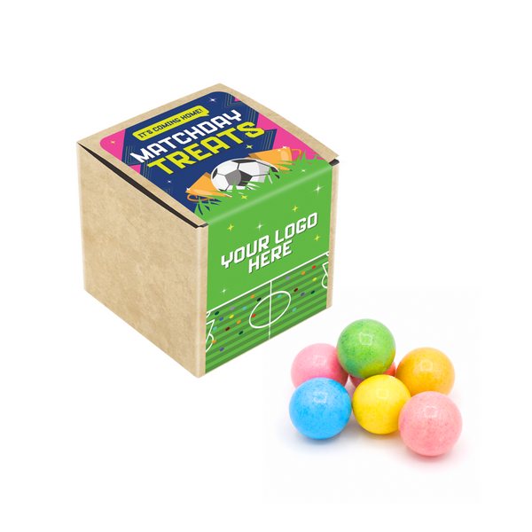Matchday Treats - Eco Kraft Cube - Bubblegum Balls