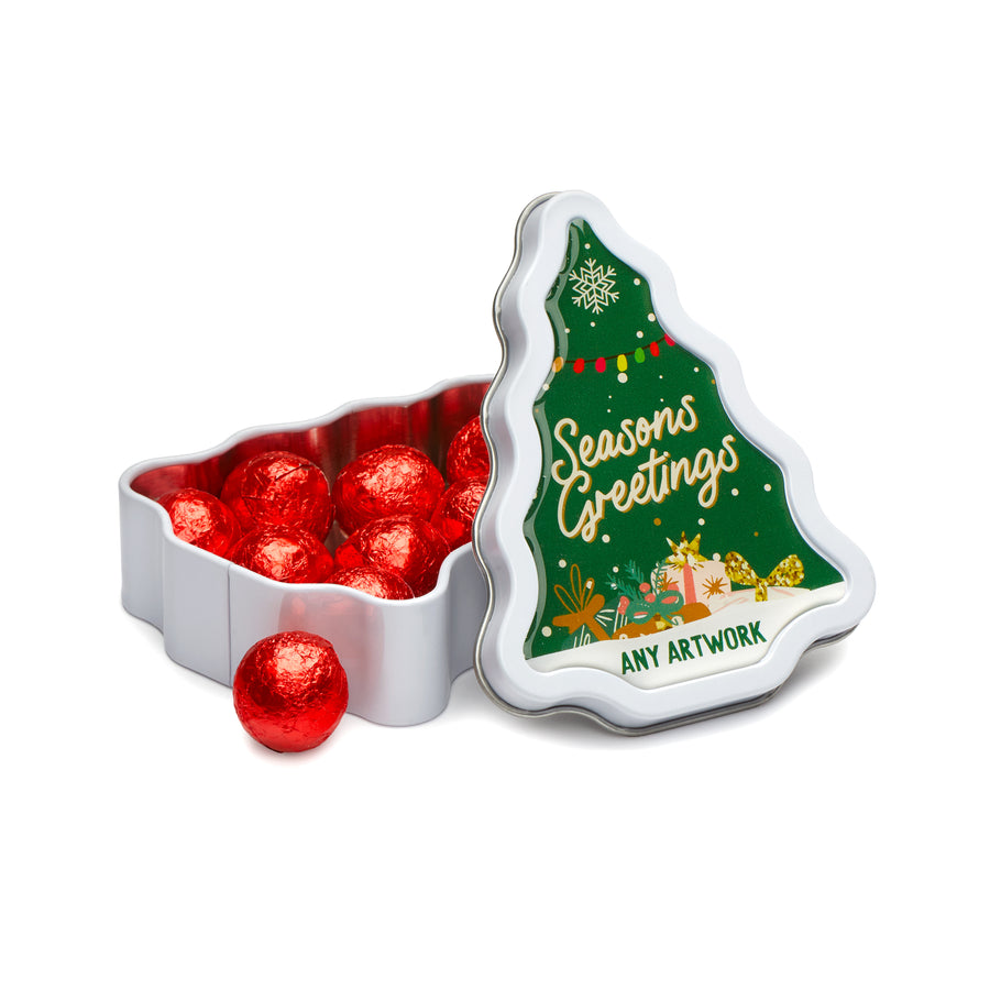 Winter Collection `25 - Tree Tin - Red Foiled Balls