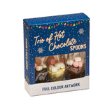 Winter Collection `25 - Trio of Hot Chocolate Spoon - White, Milk &amp; Dark